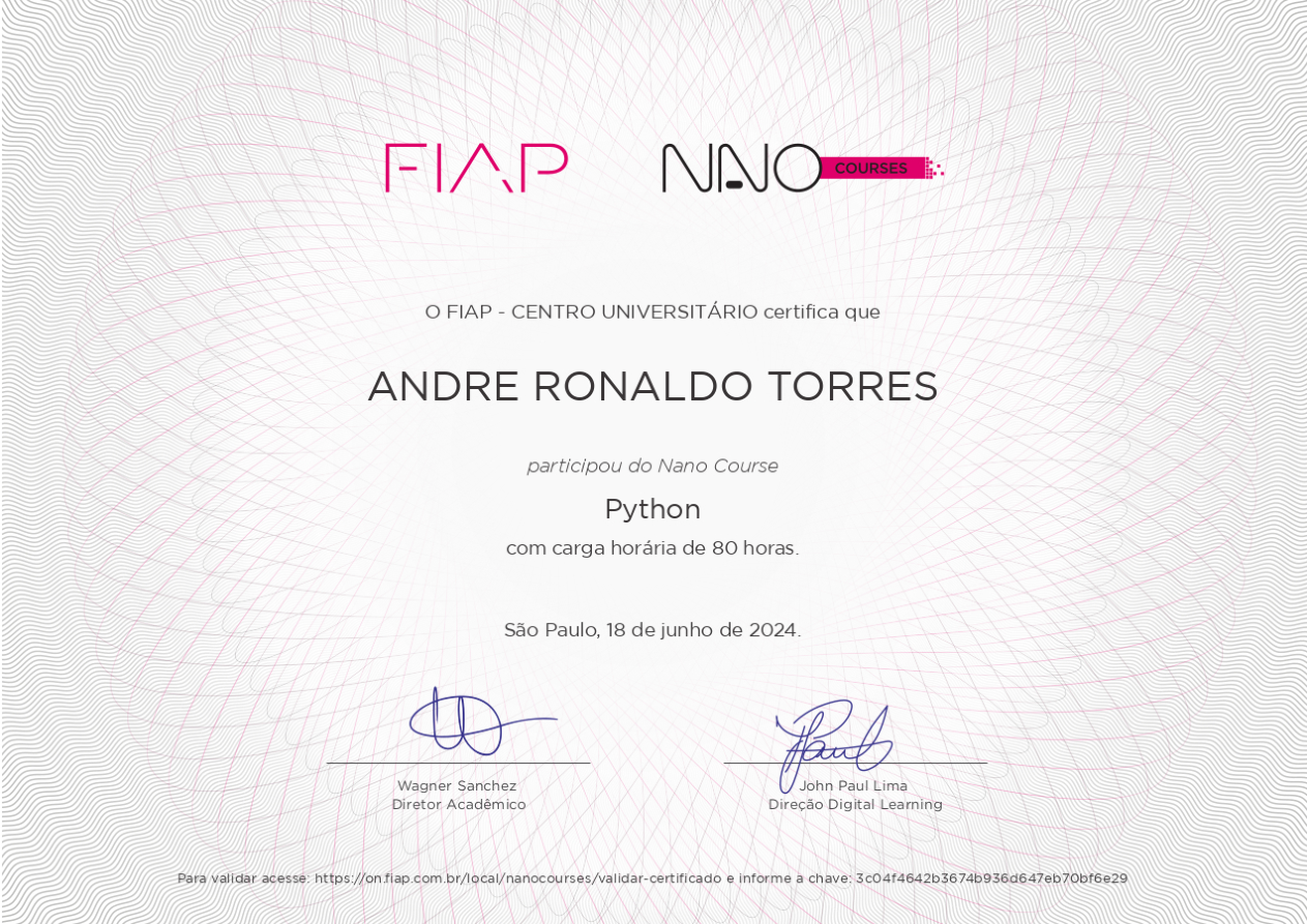 Certificado Python