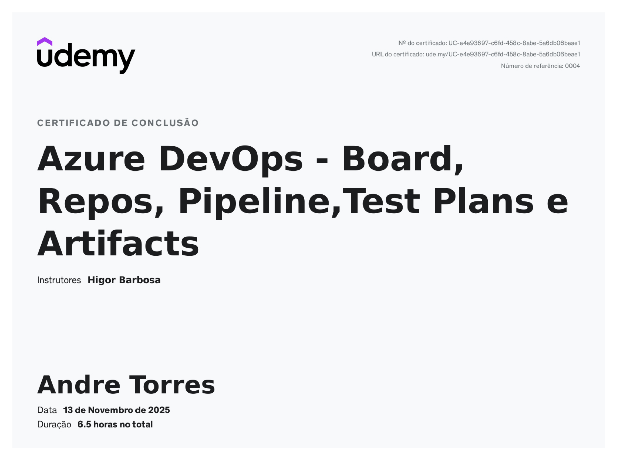 Certificado Azure DevOps